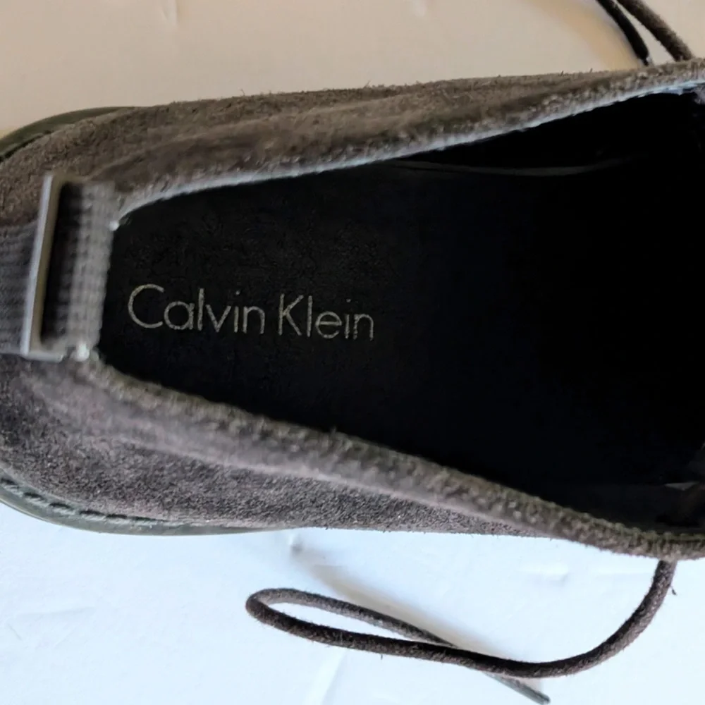 Calvin Klein Suede Jae Chukka Boot Shoes Mens Size 7.5